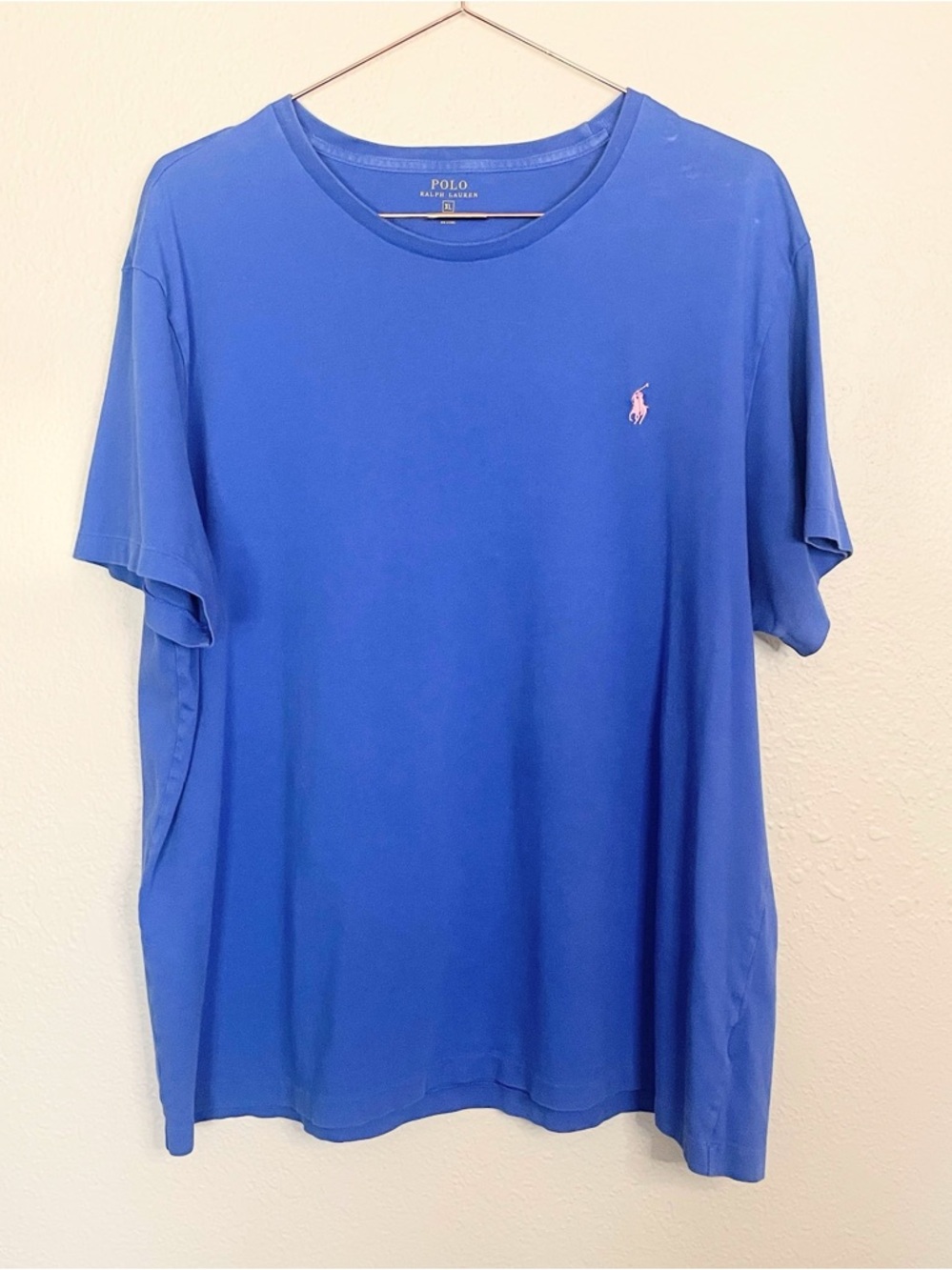 Polo Ralph Lauren Blue Tee XL Boxy Fit Minimal Streetwear